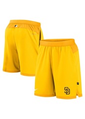 Men's Nike Gold San Diego Padres Authentic Collection Flex Vent Performance Shorts - Gold