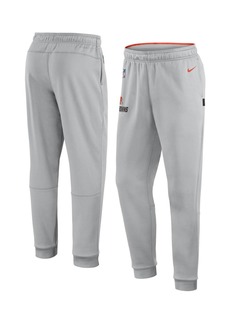 Men's Nike Gray Cleveland Browns Sideline Logo Performance Pants - Gray