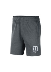 Men's Nike Gray Duke Blue Devils Fleece Shorts - Gray