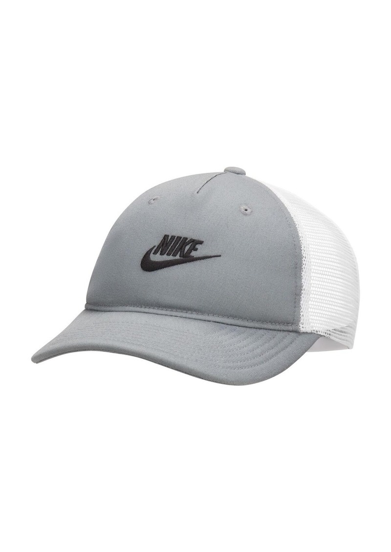 Nike Men's Black Futura Lifestyle Rise Trucker Adjustable Hat - Gray