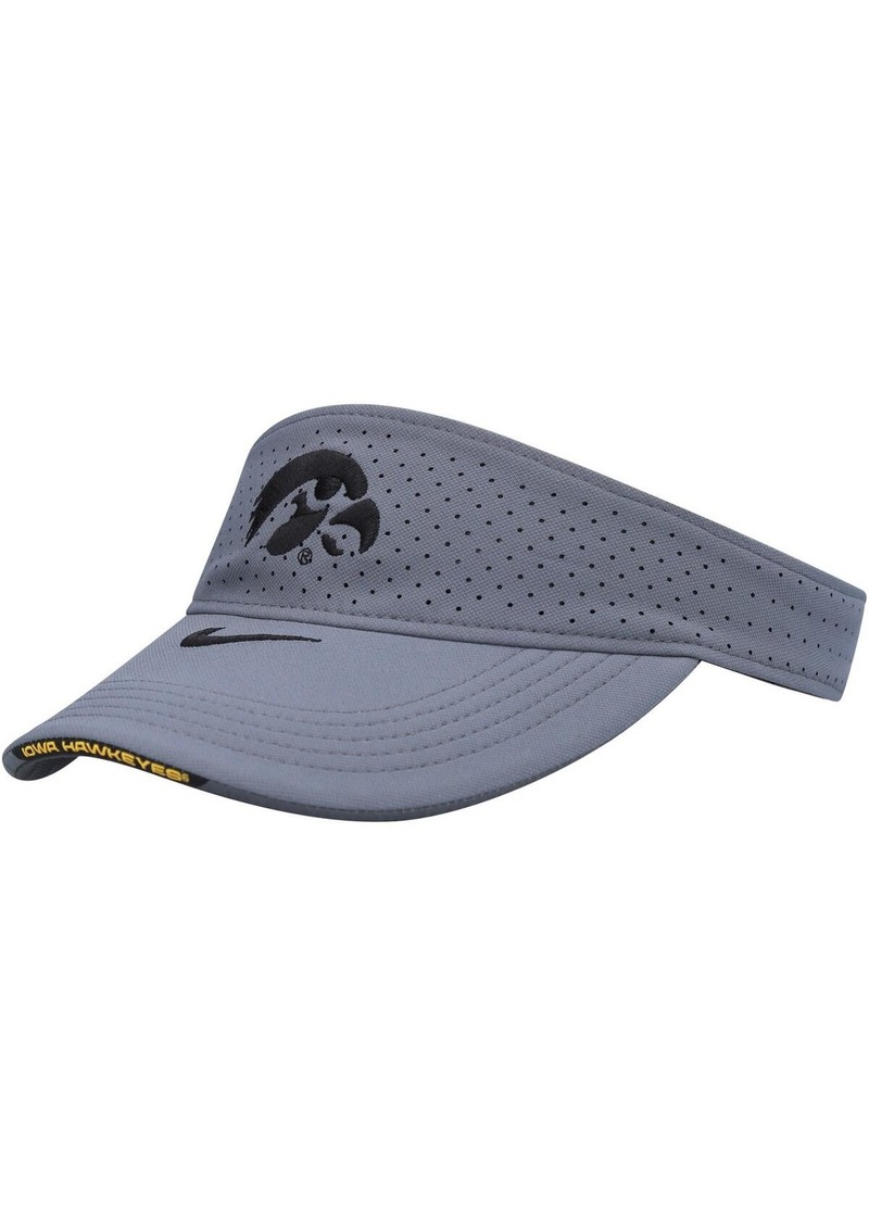 Men's Nike Gray Iowa Hawkeyes 2021 Sideline Performance Visor - Gray