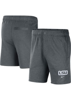 Men's Nike Gray Lsu Tigers Fleece Shorts - Gray