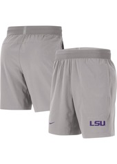 Men's Nike Gray Lsu Tigers Player Performance Shorts - Gray