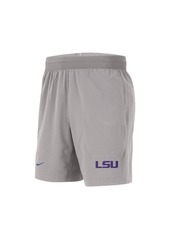 Men's Nike Gray Lsu Tigers Player Performance Shorts - Gray