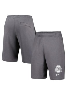 Men's Nike Gray Ohio State Buckeyes Fleece Shorts - Gray