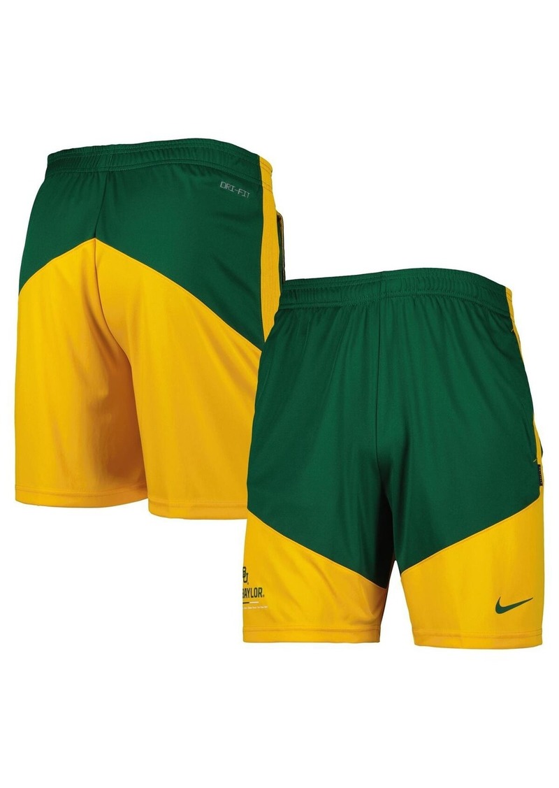 Men's Nike Green, Gold Baylor Bears Performance Player Shorts - Green, Gold
