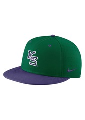 Men's Nike Green Kansas State Wildcats Aero True Baseball Performance Fitted Hat - Green