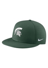 Men's Nike Green Michigan State Spartans Aero True Baseball Performance Fitted Hat - Green
