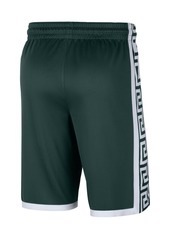 Men's Nike Green Michigan State Spartans Logo Replica Performance Basketball Shorts - Green