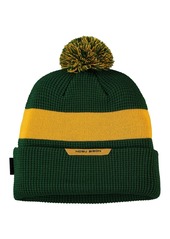 Men's Nike Green Ndsu Bison Logo Sideline Cuffed Knit Hat with Pom - Green