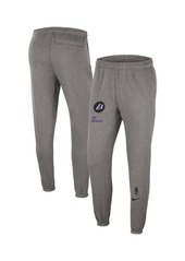 Men's Nike Heather Charcoal Los Angeles Lakers 2022/23 City Edition Courtside Brushed Fleece Sweatpants - Heather Charcoal