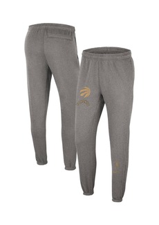 Men's Nike Heather Charcoal Toronto Raptors 2022/23 City Edition Courtside Brushed Fleece Sweatpants - Heather Charcoal