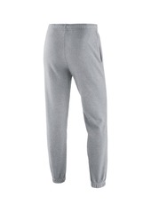 Men's Nike Heathered Gray North Carolina Tar Heels Saturday Fleece Pants - Heathered Gray