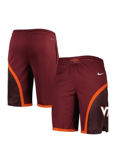 Men's Nike Maroon Virginia Tech Hokies Replica Performance Basketball Shorts - Maroon