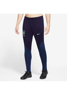 Men's Nike Navy Brazil National Team Strike Performace Track Pants - Navy