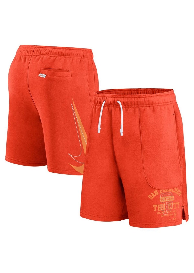 Men's Nike Orange San Francisco Giants Statement Ball Game Shorts - Orange