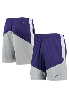 Men's Nike Purple, Gray Kansas State Wildcats Performance Player Shorts - Purple, Gray
