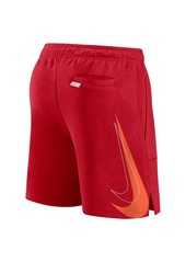 Men's Nike Red Atlanta Braves Statement Ball Game Shorts - Red