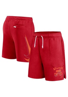 Men's Nike Red Atlanta Braves Statement Ball Game Shorts - Red