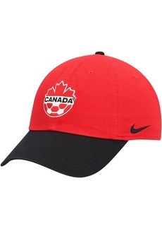 Men's Nike Red, Charcoal Canada Soccer Campus Adjustable Hat - Red, Charcoal