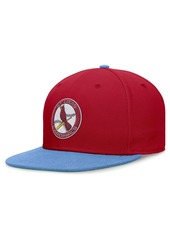 Men's Nike Red, Light Blue Distressed St. Louis Cardinals Rewind Cooperstown True Performance Fitted Hat - Red, Light Blue