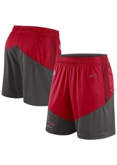 Men's Nike Red, Pewter Tampa Bay Buccaneers Primary Lockup Performance Shorts - Red, Pewter