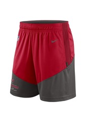 Men's Nike Red, Pewter Tampa Bay Buccaneers Primary Lockup Performance Shorts - Red, Pewter