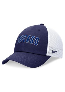 Men's Nike Royal Chicago Cubs Evergreen Wordmark Trucker Adjustable Hat - Royal