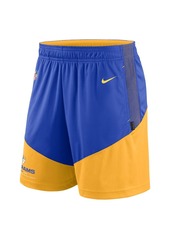 Men's Nike Royal, Gold Los Angeles Rams Primary Lockup Performance Shorts - Royal, Gold