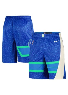 Men's Nike Royal Milwaukee Bucks 2023/24 City Edition Swingman Shorts - Royal