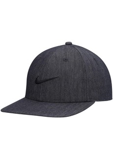 Men's Nike Skateboard Heathered Black Faux Denim Snapback Hat - Heathered Black