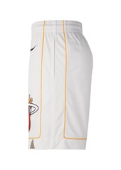 Men's Nike White, Black Miami Heat 2022/23 City Edition Swingman Shorts - White, Black