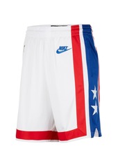 Men's Nike White, Blue Brooklyn Nets 2022/23 Classic Edition Swingman Performance Shorts - White, Blue