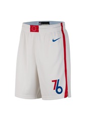 Men's Nike White, Blue Philadelphia 76ers 2022/23 City Edition Swingman Shorts - White, Blue