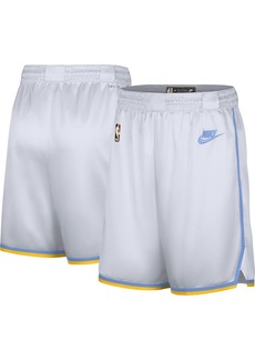 Men's Nike White Los Angeles Lakers 2022/23 Classic Edition Swingman Performance Shorts - White