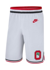 Men's Nike White Ohio State Buckeyes Retro Replica Performance Basketball Shorts - White