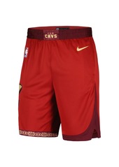 Men's Nike Wine Cleveland Cavaliers 2023/24 City Edition Swingman Shorts - Wine