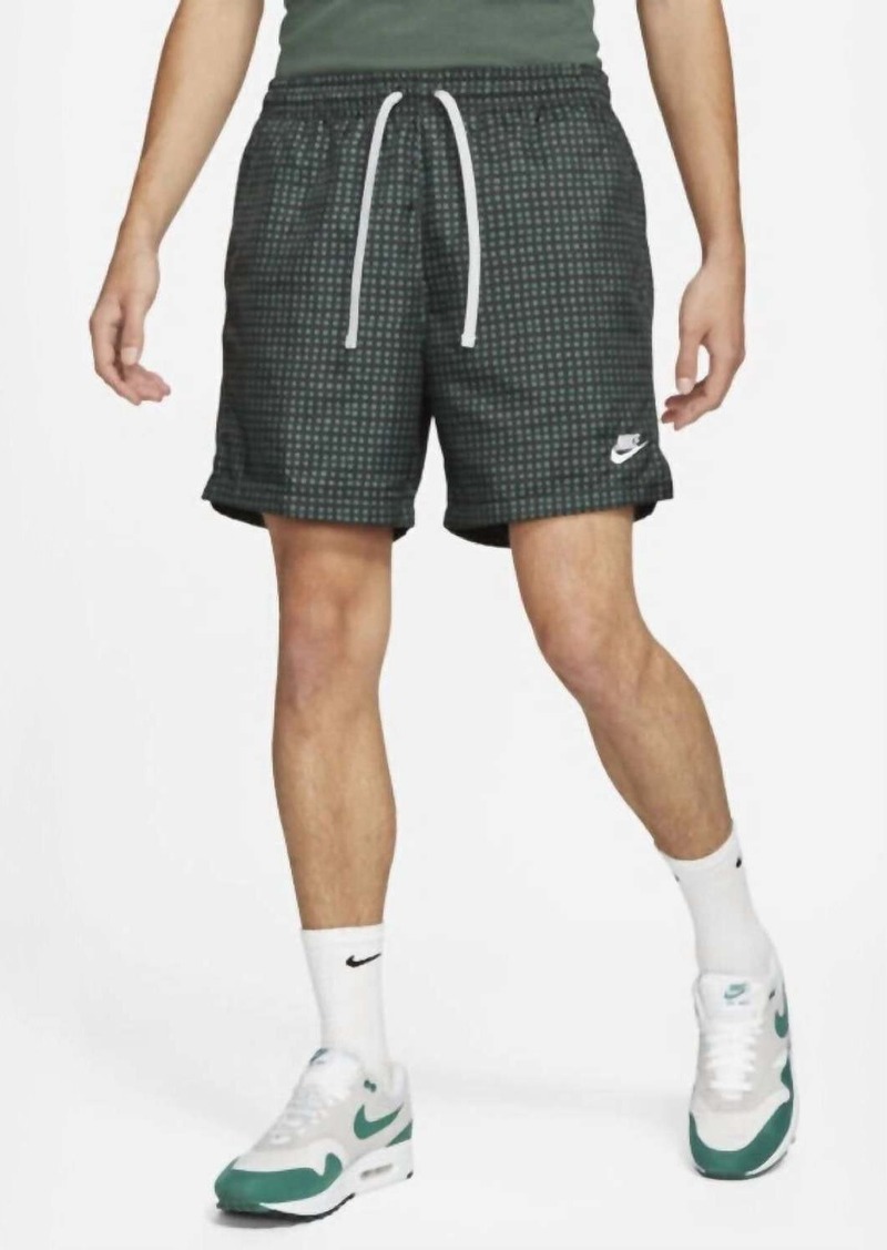 Nike Men's Retro Grid Woven Shorts In Galactic Jade