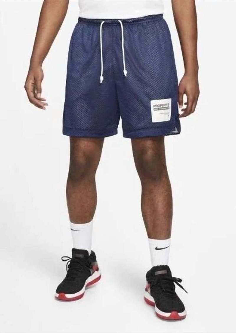 Nike Men's Reversible Shorts In College Navy