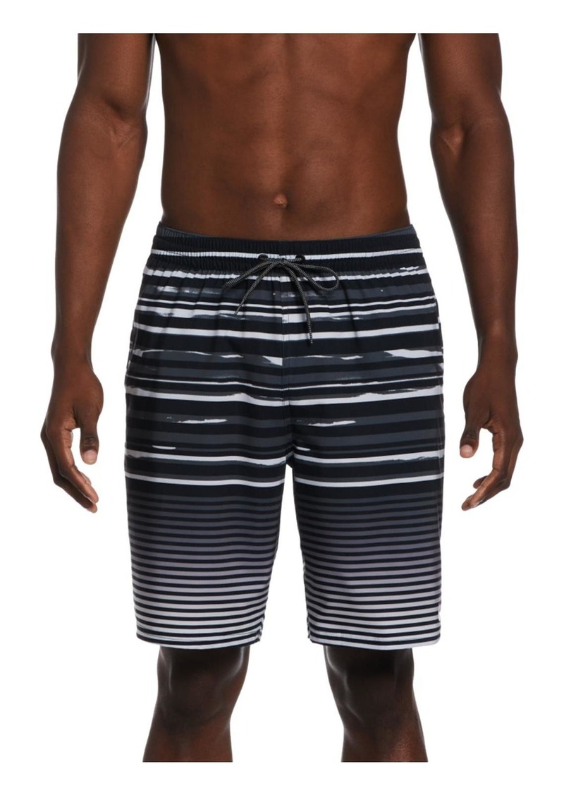 Nike Mens Striped Polyester Swim Trunks