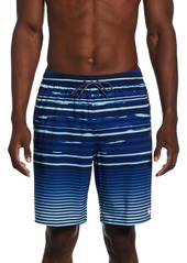 Nike Mens Striped Polyester Swim Trunks