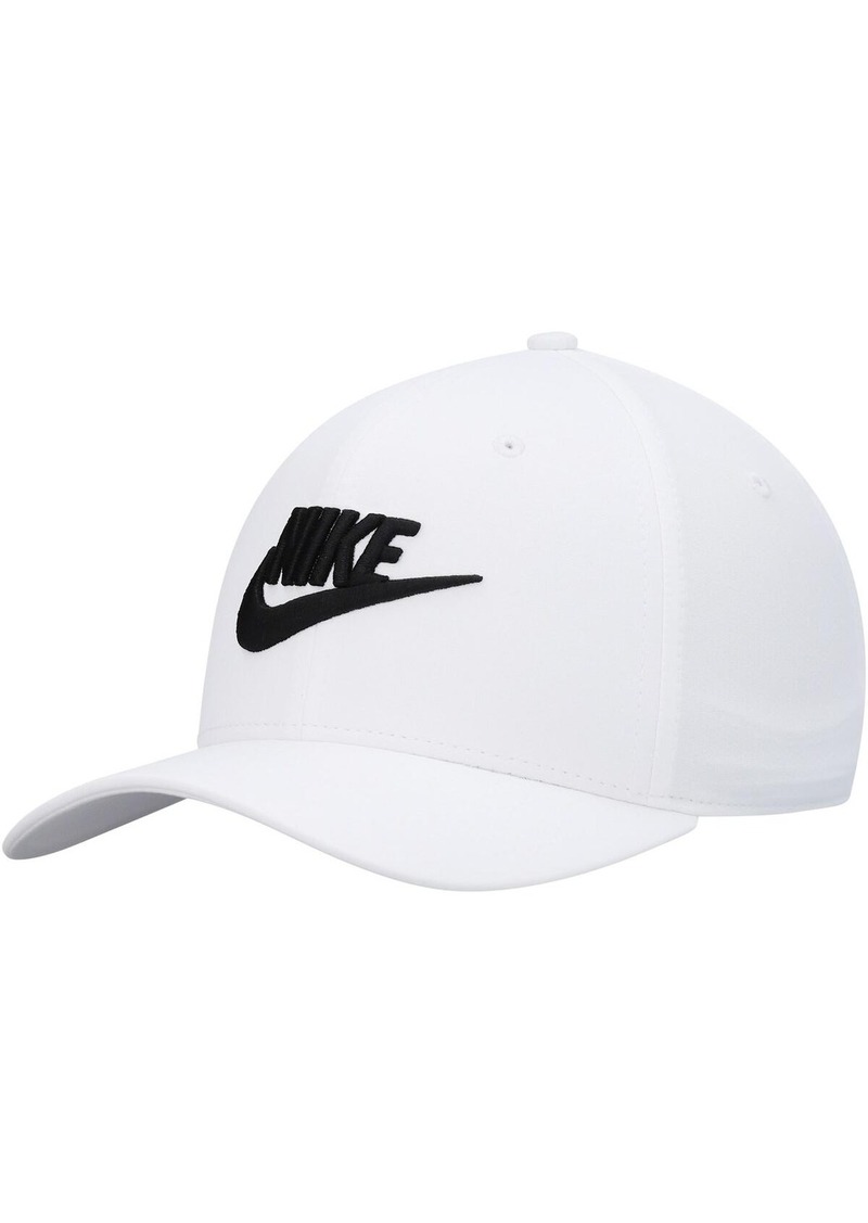 Nike Men's White Classic99 Futura Swoosh Performance Flex Hat - White