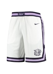 Nike Men's White Kansas State Wildcats Replica Basketball Shorts - White