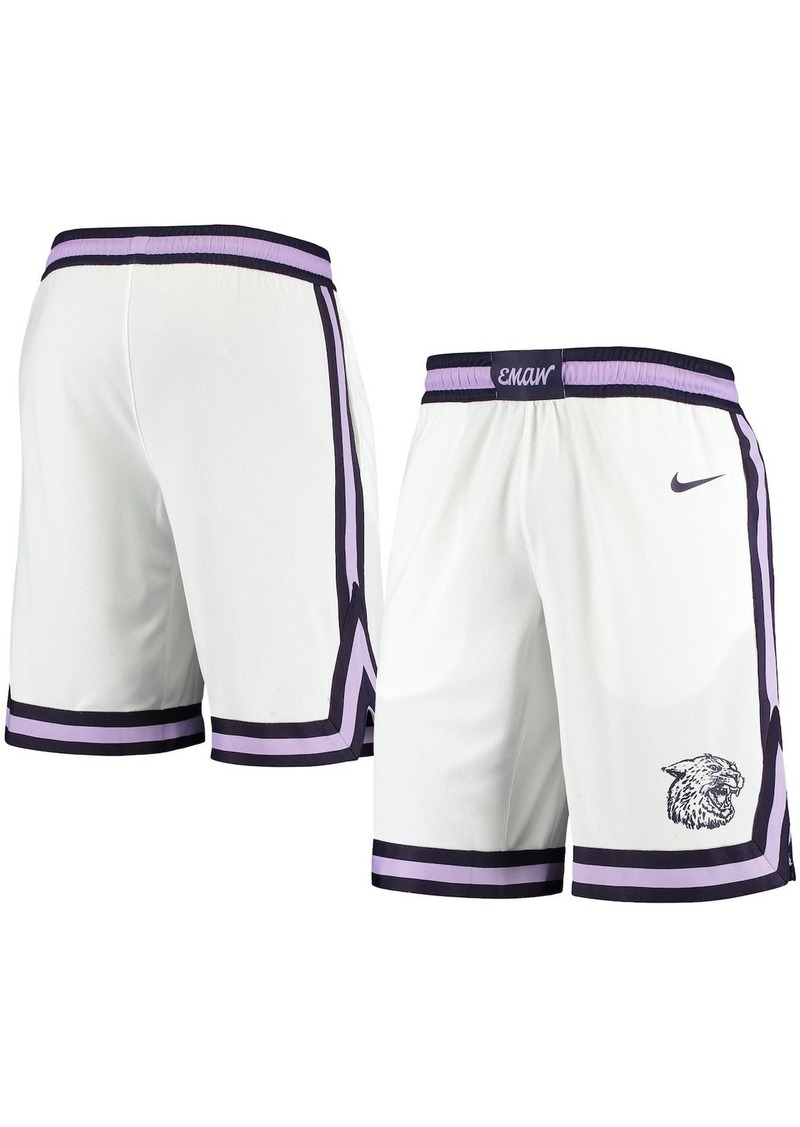 Nike Men's White Kansas State Wildcats Replica Basketball Shorts - White