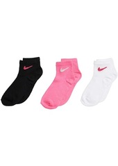 Nike Metallic Swoosh No Show Socks 6-Pack (Little Kids)