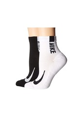 Nike Multiplier Running Ankle Socks 2-Pair Pack