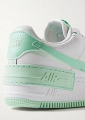 Nike - Air Force 1 Shadow leather platform sneakers - Green - US 5