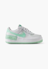 Nike - Air Force 1 Shadow leather platform sneakers - Green - US 5