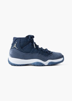 Nike - Air Jordan 11 Retro faux suede and velvet sneakers - Blue - US 5