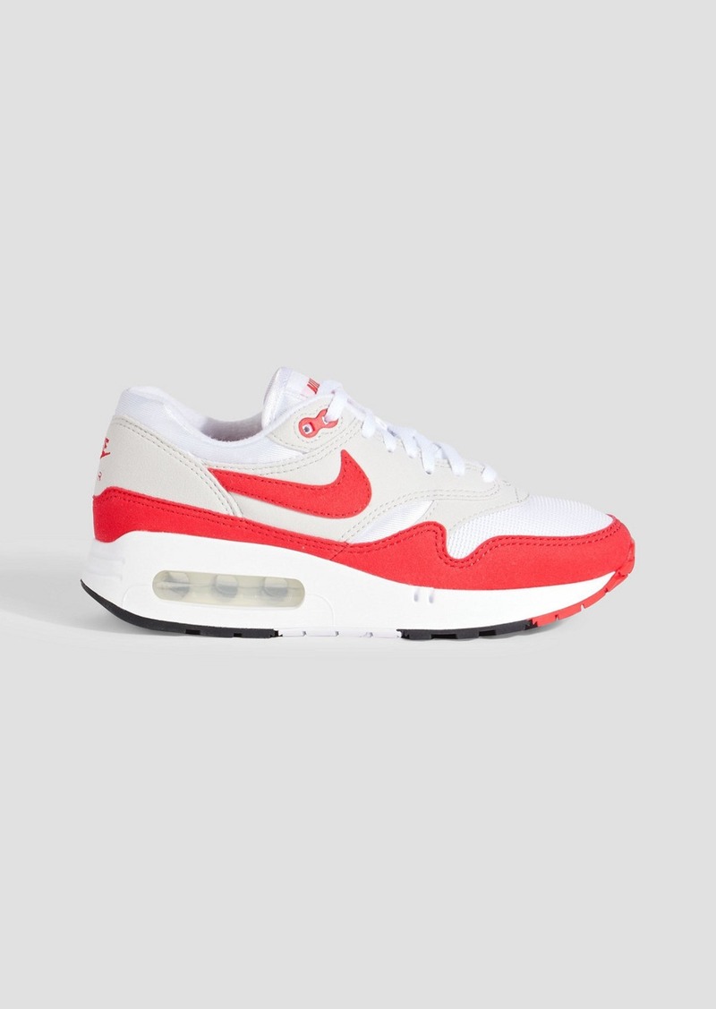 Nike - Air Max 1 &quot;86 OG faux suede and mesh sneakers - White - US 6